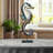 Partain Seahorse Capiz Shell and Metal Stand