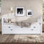 Lit plateforme en bois massif avec lit gigogne et tiroirs-2125296663