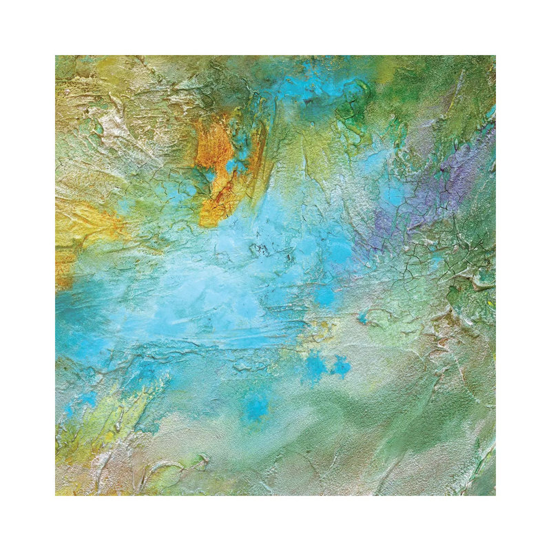 Tropical Currents II by Sheila Finch - Gallery-Wrapped Canvas Giclée on Canvas, Canvas, 30.48 cm H x 30.48 cm W