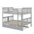 Full Over Full Bunk Bed With Twin Size Trundle And Ladder-208299229