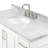 49'' Single Bathroom Vanity with Carrara Marble Top-93359260