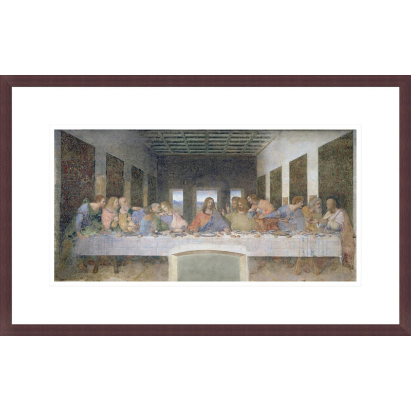 The Last Supper (post restoration) by Leonardo da Vinci -Framed Giclee Print, H 13,8 po x l 21,75 po