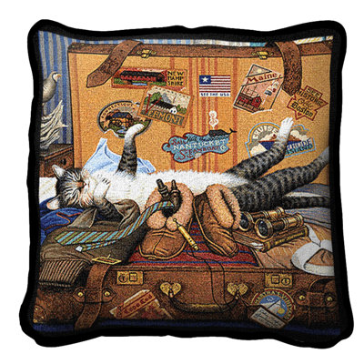 Coussin en coton Mabel the Stowaway