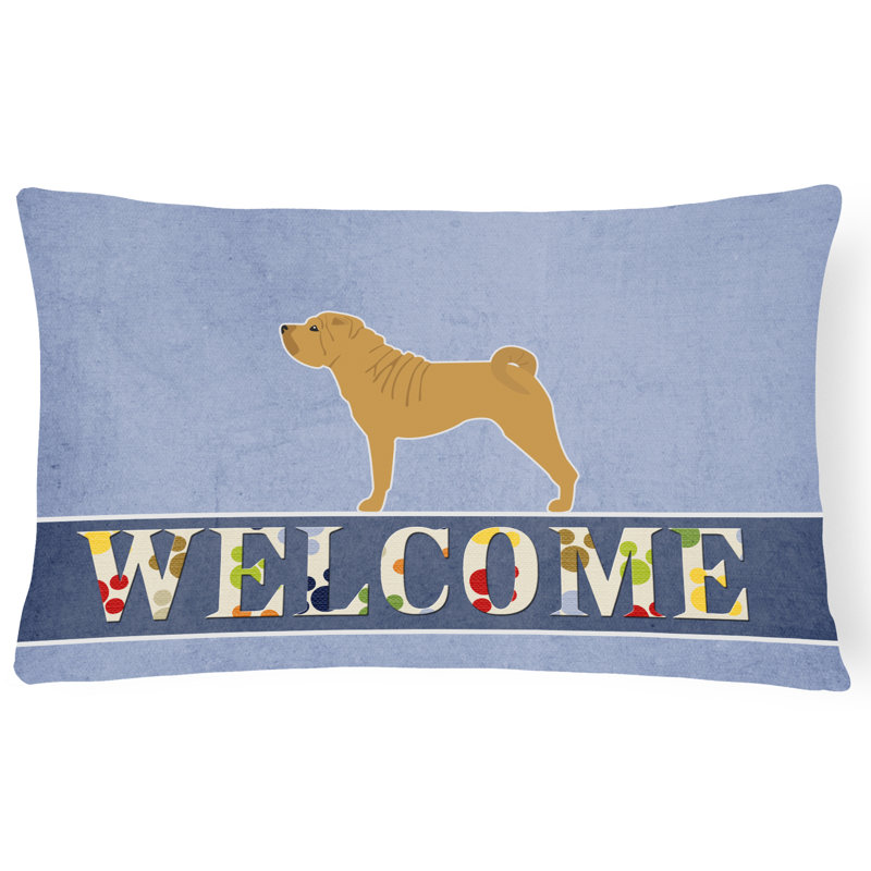  Coussin Shar Pei Merry Welcome