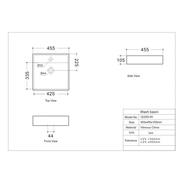 Dimensions du produit