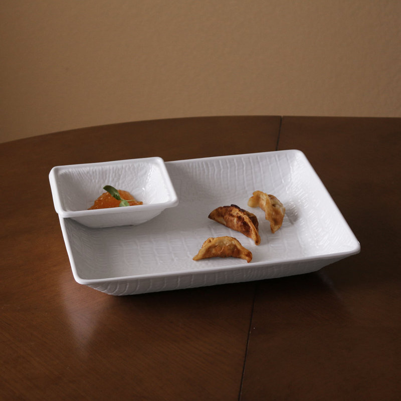 Vida Melamine Chips And Dip Platter