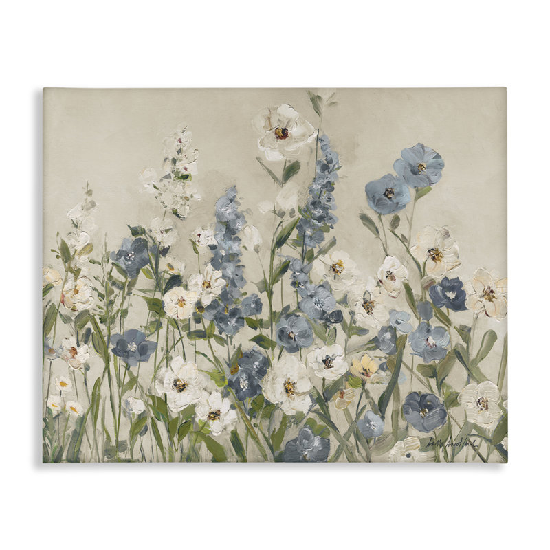 «Garden Blossoms in Canvas», art par Sally Swatland, H 36 po x l 48 po