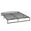 Structure de lit bas de taille grand, structure de lit double en métal robuste avec conception en arche, assemblage facile, capacité de support solide, rangement sous le lit, aucun sommier nécessaire-1870082150