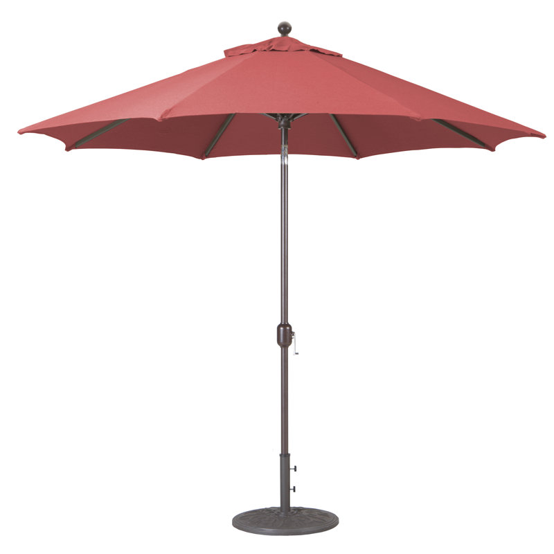 Parasol de marché 9 pi Nadasha, Bronze antique, Henné Sunbrella®