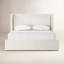 Sophia Upholstered Wingback Bed-63740108