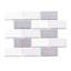Metro Moon 14.13'' x 10.25'' Porcelain Mosaic Tile-63332396