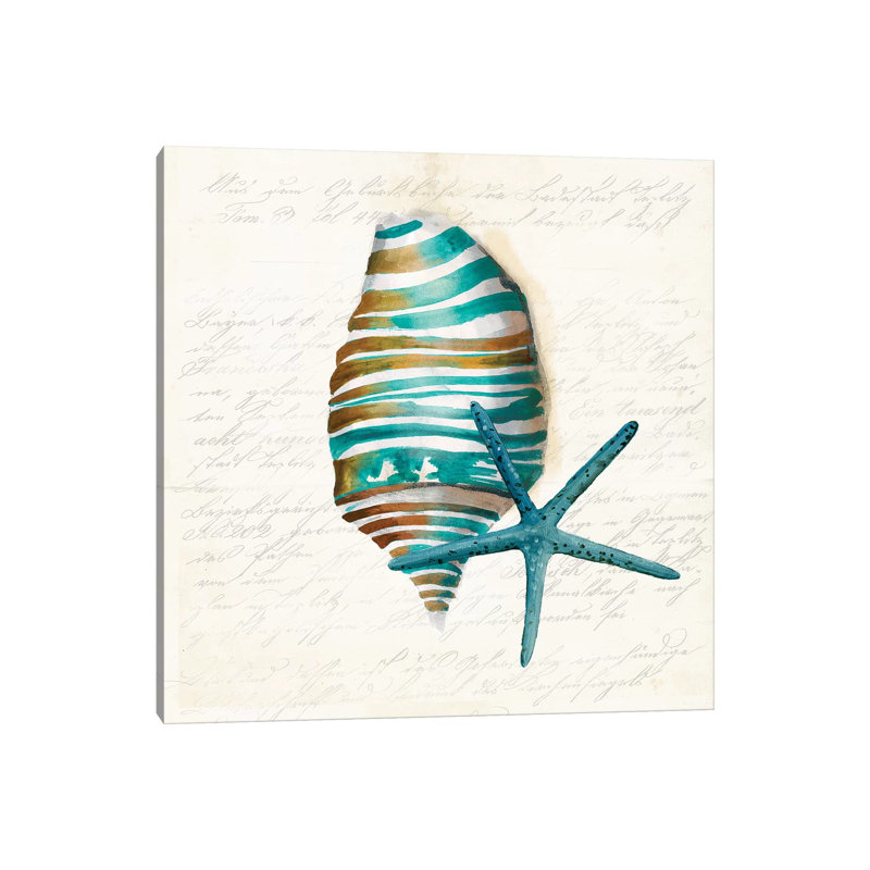 Blue Coral I by Aimee Wilson - Wrapped Canvas Painting, 30.48 cm H x 30.48 cm W