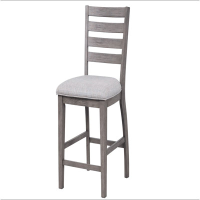 Counter Side Dining Stool W/ Ladder Back (Set of 2)
