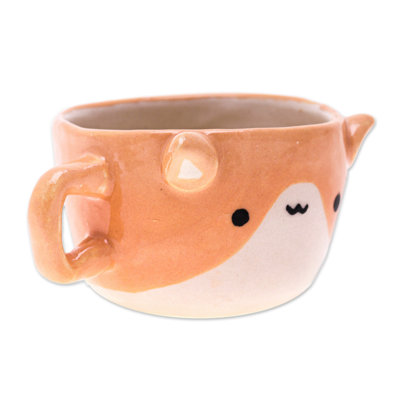 Trinx Handmade Cat Demitasse Ceramic Espresso Cup