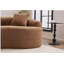 Canapé-lit modulaire incurvé Compression Orange, canapé-lit en chenille haute densité 30D pour appartement, salon, L 110 po