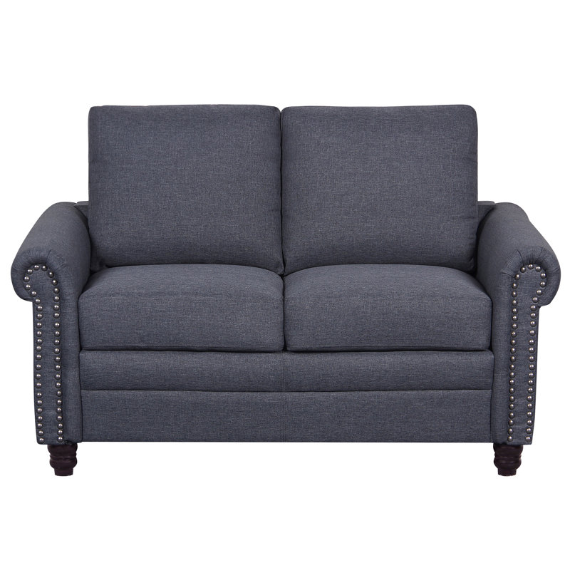Rosalind Upholstered 54.3'' Loveseat, Dark Gray