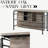 Gray And Oak Counter Height Table With 2 Shelves Storage Antique & Sandy Table, 121 Lb Weight Capacity