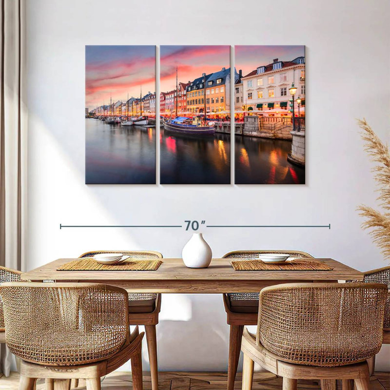 Sebbie Nyhavn Copenhagen Canal, 36" H x 57" W