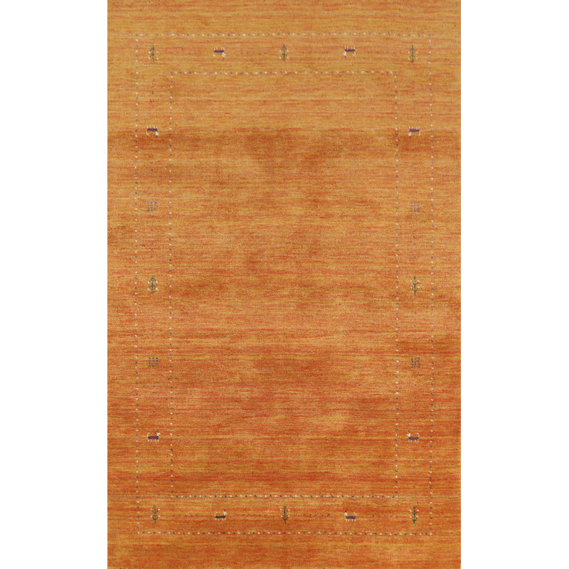 Tapis orange orange Gabbeh