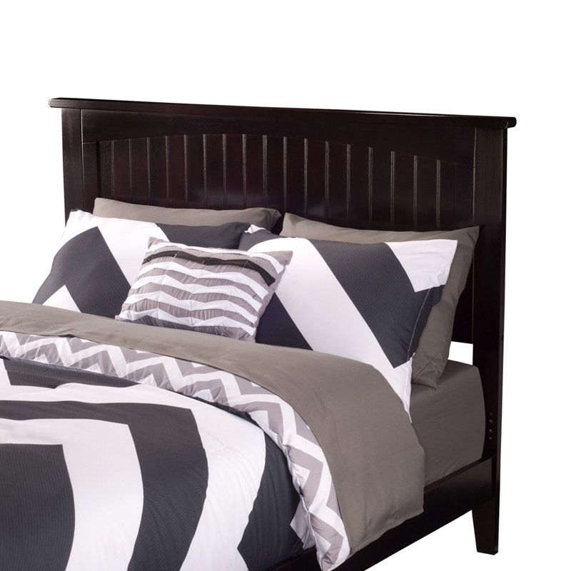 Odalys Solid Wood Platform Bed, Full, Espresso