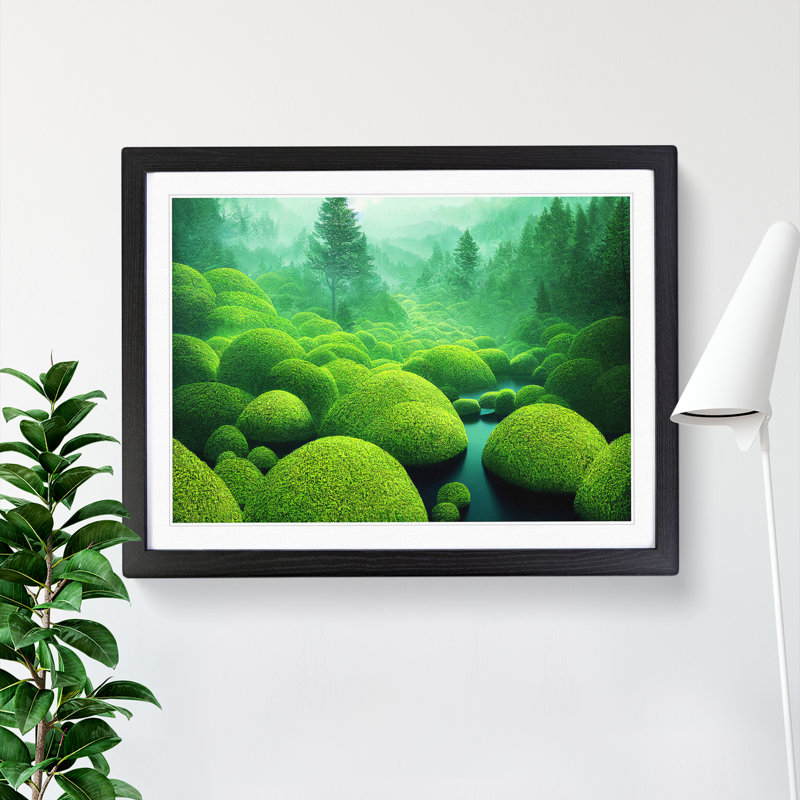 Euphoric Forest - Framed Print, Black, 46cm H x 64cm W x 2cm D