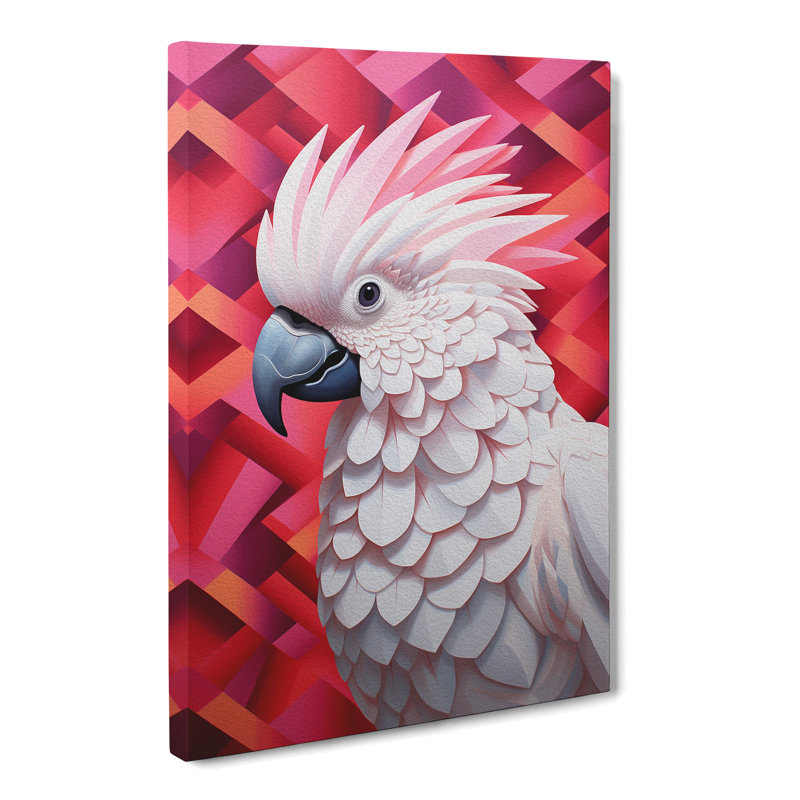 Cockatoo - Wrapped Canvas, 50cm H x 35cm W x 3cm D
