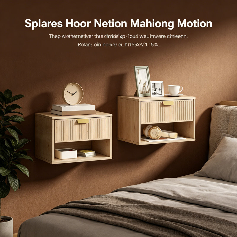40cm W Particle Board Bedside Table