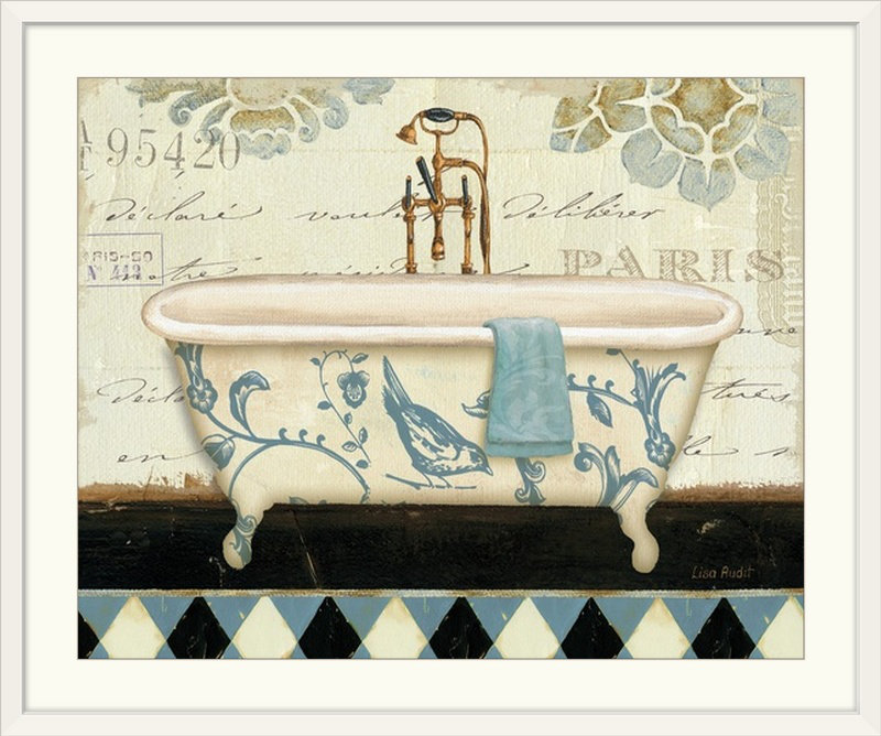 Lavender Marche De Fleurs Bath " Lavender Marche De Fleurs Bath II " by Lisa Audit Great Big Canvas Mat 