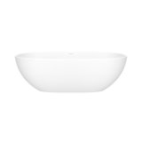 Barcelona 66.875" x 31.75" Freestanding Soaking Volcanic Limestone™ Bathtub