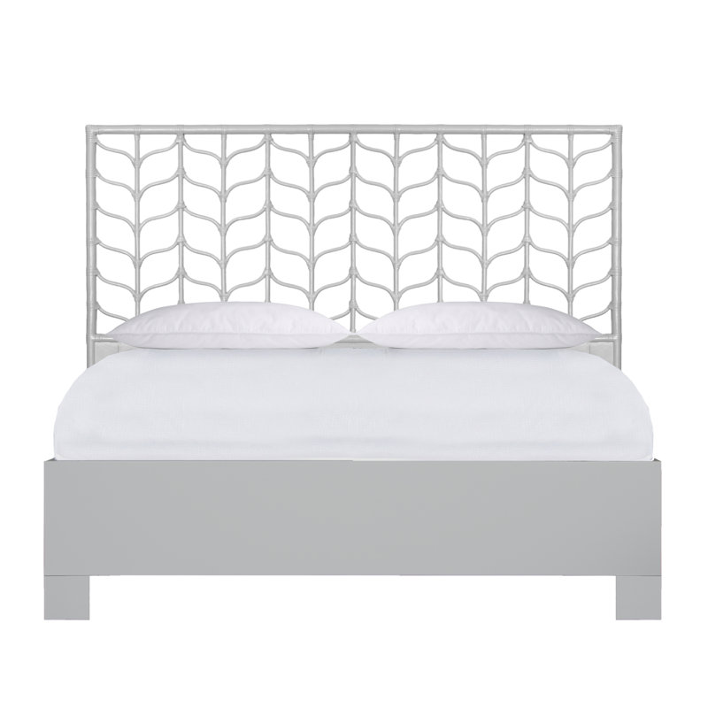 Ivy Bed, Light Gray, King