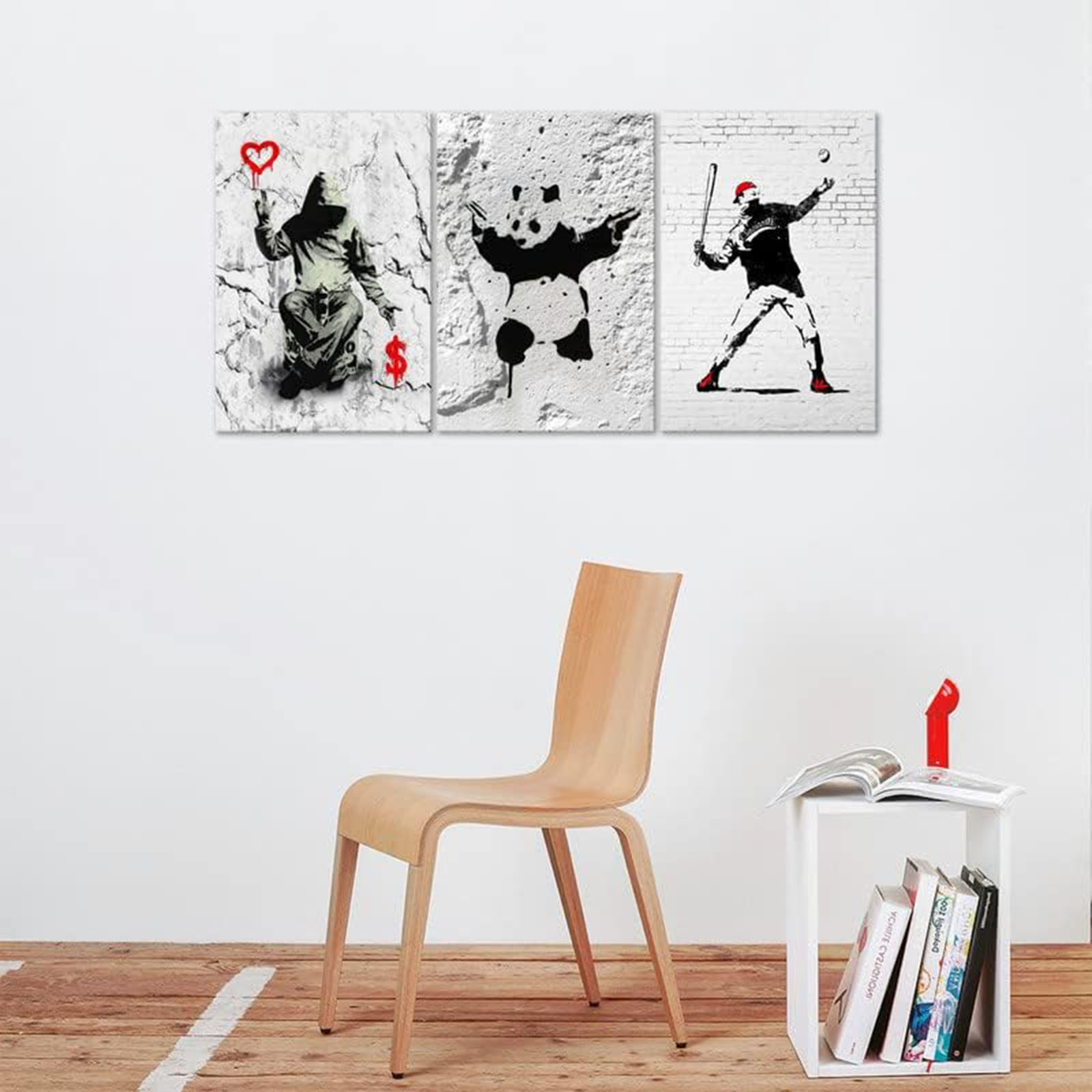 Fleur De Lis Living Banksy Wall Art Poster-Banksy Panda With Handguns ...