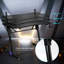 43.5 Inch Height Adjustable Gaming Desk With Blue LED Lights