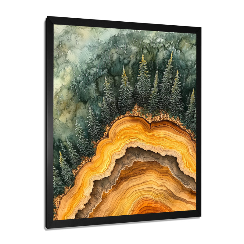 Ghiyath - paysages, reproduction d'art sur toile, H 20 po x l 12 po, Reproduction encadrée d'une seule photo