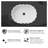 18.9" Ceramic Bathroom Vessel Sink