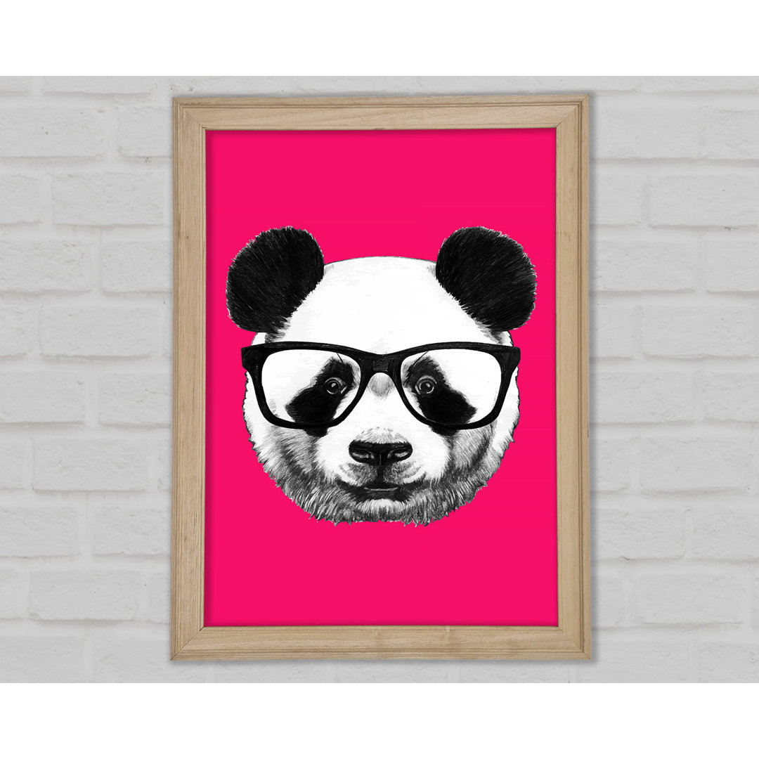 Funky Panda Gerahmter Druck