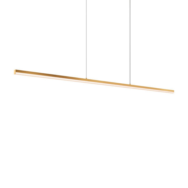 Luminaire suspendu 1 lumière Laivi, Or