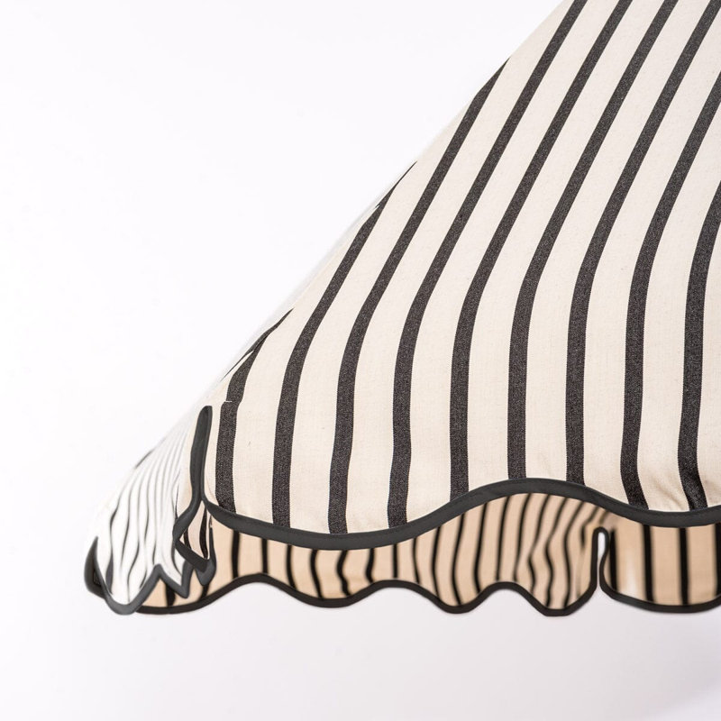 Patio 90'' W Umbrella, Black/White Striped