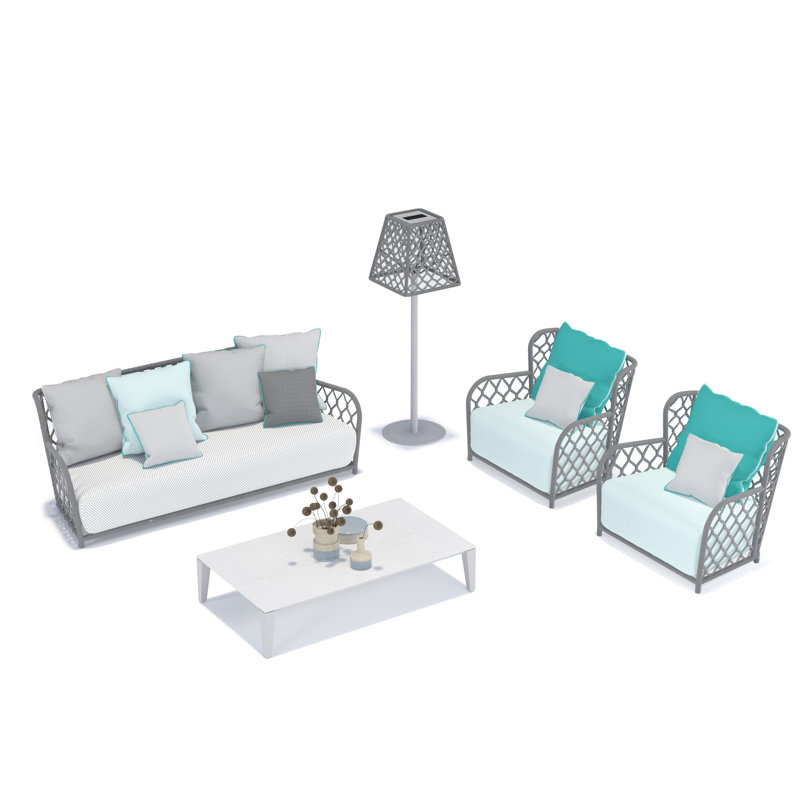 YAKIMOUR Outdoor 2 - Seat Patio Sofa, Light Gray