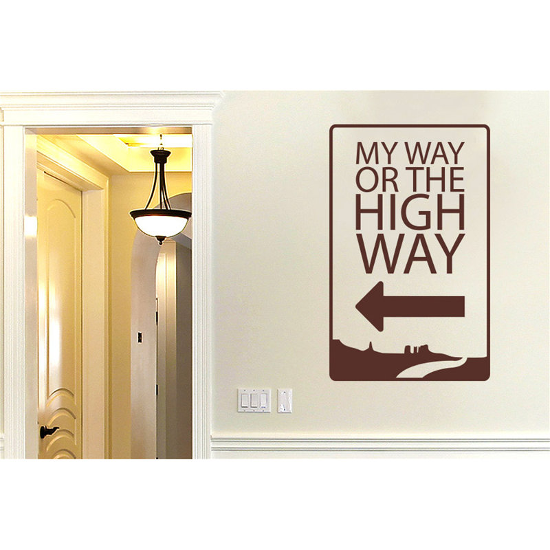 Non-Wall Damaging Wall Decal, Large, Brown