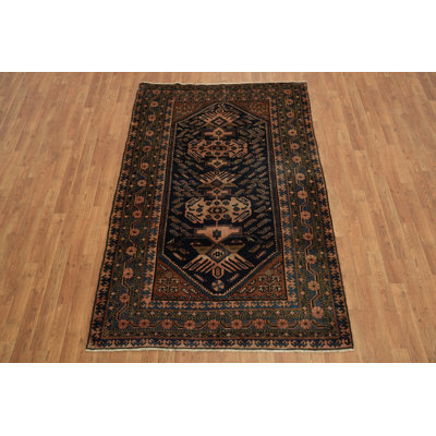 Vegetable Dye Semi Antique Geometric Rug 5x7