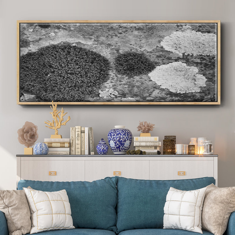 Found Textures XIX- Framed Canvas, 24" H x 60" W