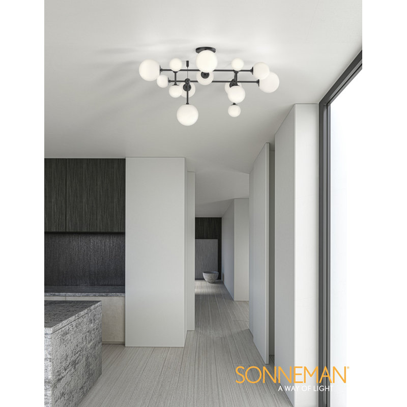 Sabon™ 5 - Light LED Flush Mount, Satin Black