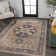 Tapis beige / bleu Sarok