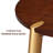 Ntc Tribase 47 Inch Modern Design, Round Dinner Table For Dining Room, Living Room Furniture, Effortless Assembly, Dark Walnut-1422603187