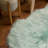 Diller Teal Faux Fur Machine Washable Shag Fluffy Area Rug-73268872