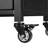55.5" Outdoor Kitchen Island with Sink, Metal Grill Cart Table with 304 Stainless Steel Sink, Outdoor Bar Cart Sink Station with 4 Lockable Wheels for Pizza Prep & BBQ, L 55.5" x W 20" H 36.7"