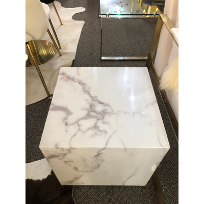 Table d'appoint en marbre Luci
