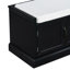 Banc de rangement avec 2 tiroirs et 2 armoires-589474481