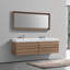 Meuble-lavabo double 79,125 "avec plateau Bliss-97765237