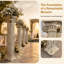 Piédestal de colonne romaine 38 po, support de pilier décoratif intérieur / extérieur, finition antique peinte à la main, oxyde de magnésium